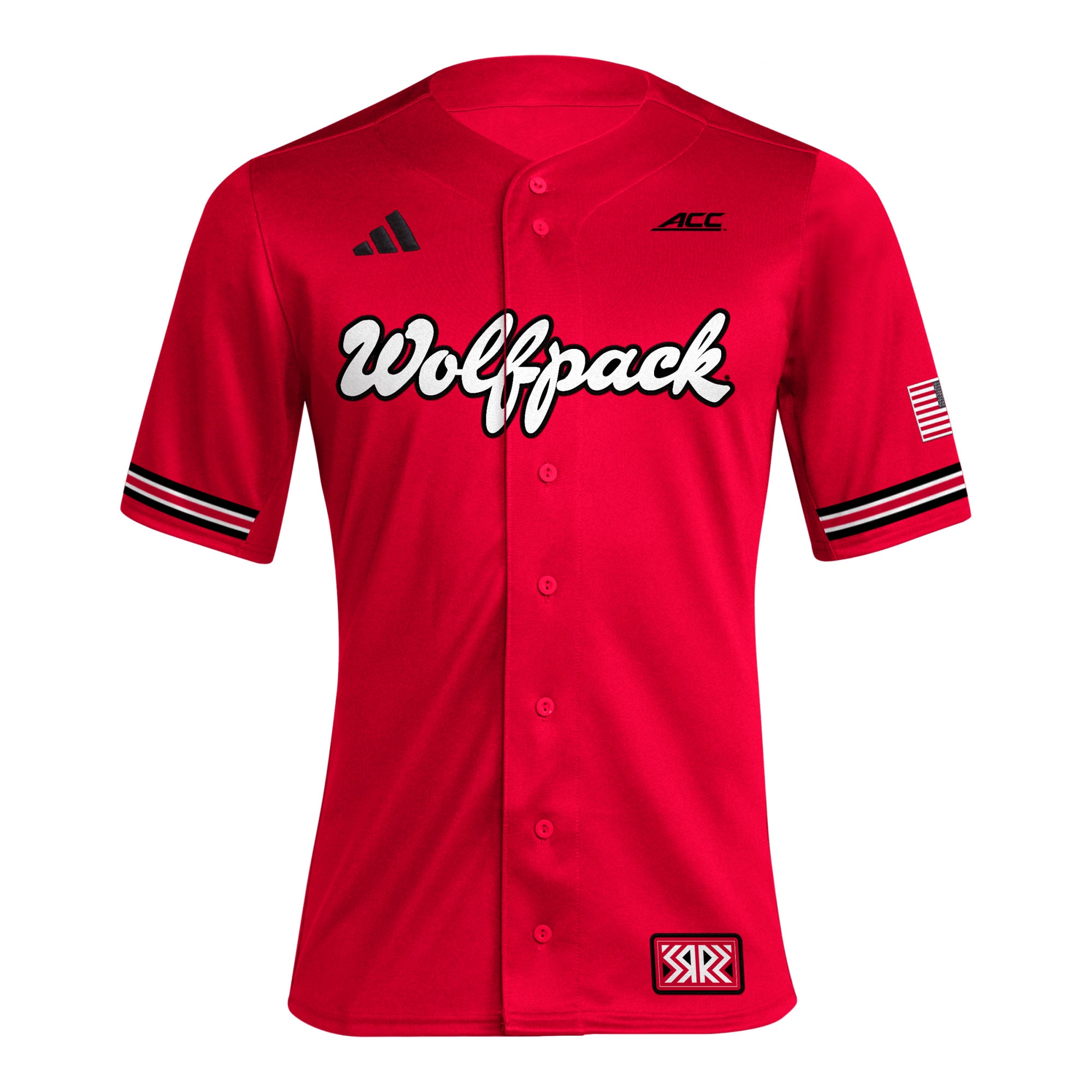 [DDG] NC State Wolfpack Reverse Retro Replica Baseball Jersey - Red