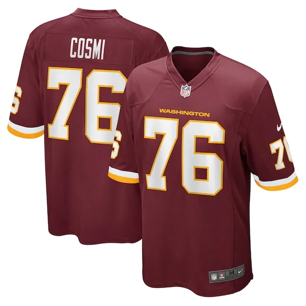 None Sam Cosmi Game Jersey - Burgundy | NFL Player Jersey | NFL Footba