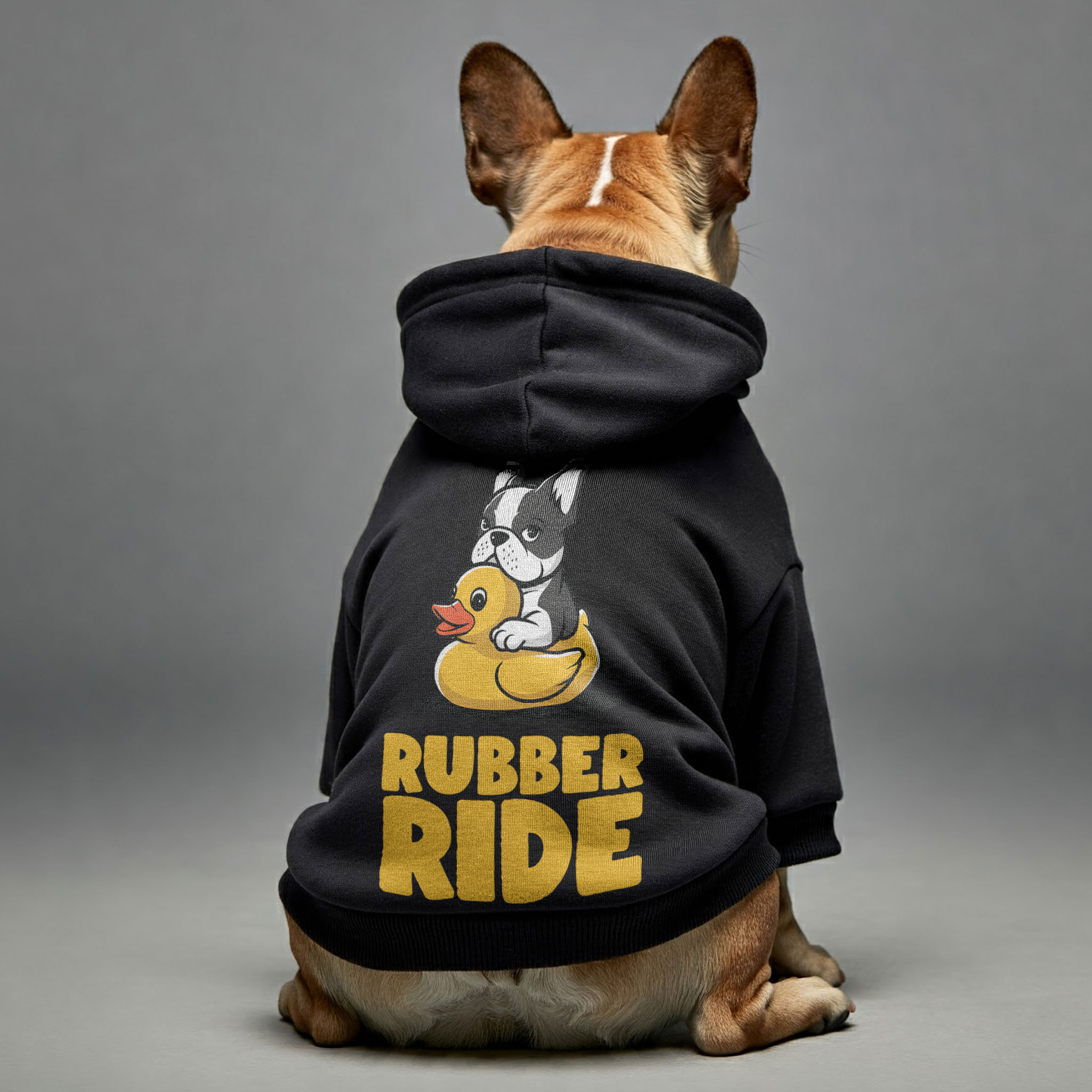 French Bulldog Rubber Ride Personalized French Bulldog Hoodies With