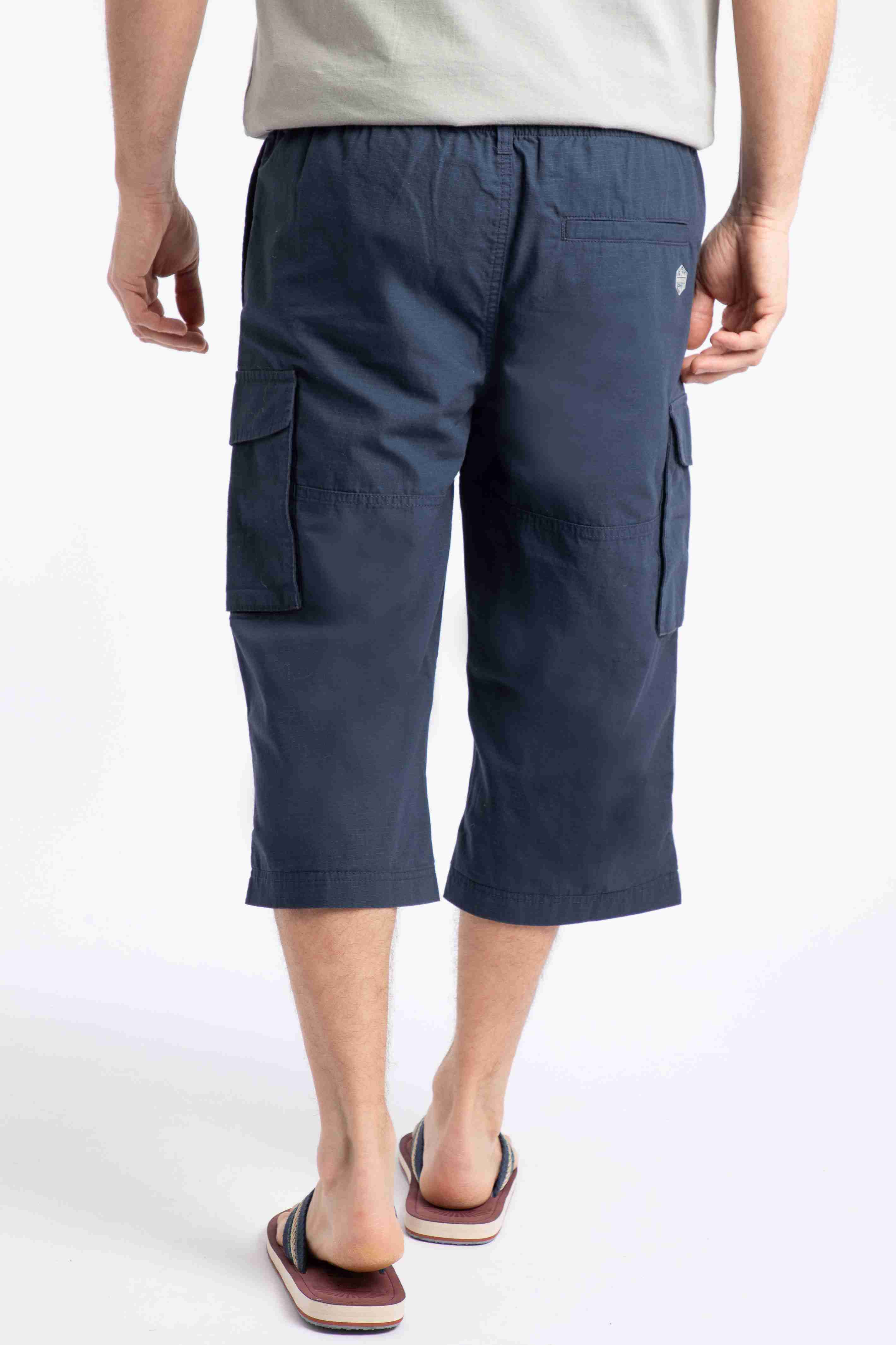 Summersville 3/4 Length Ripstop Cargo Shorts Navy