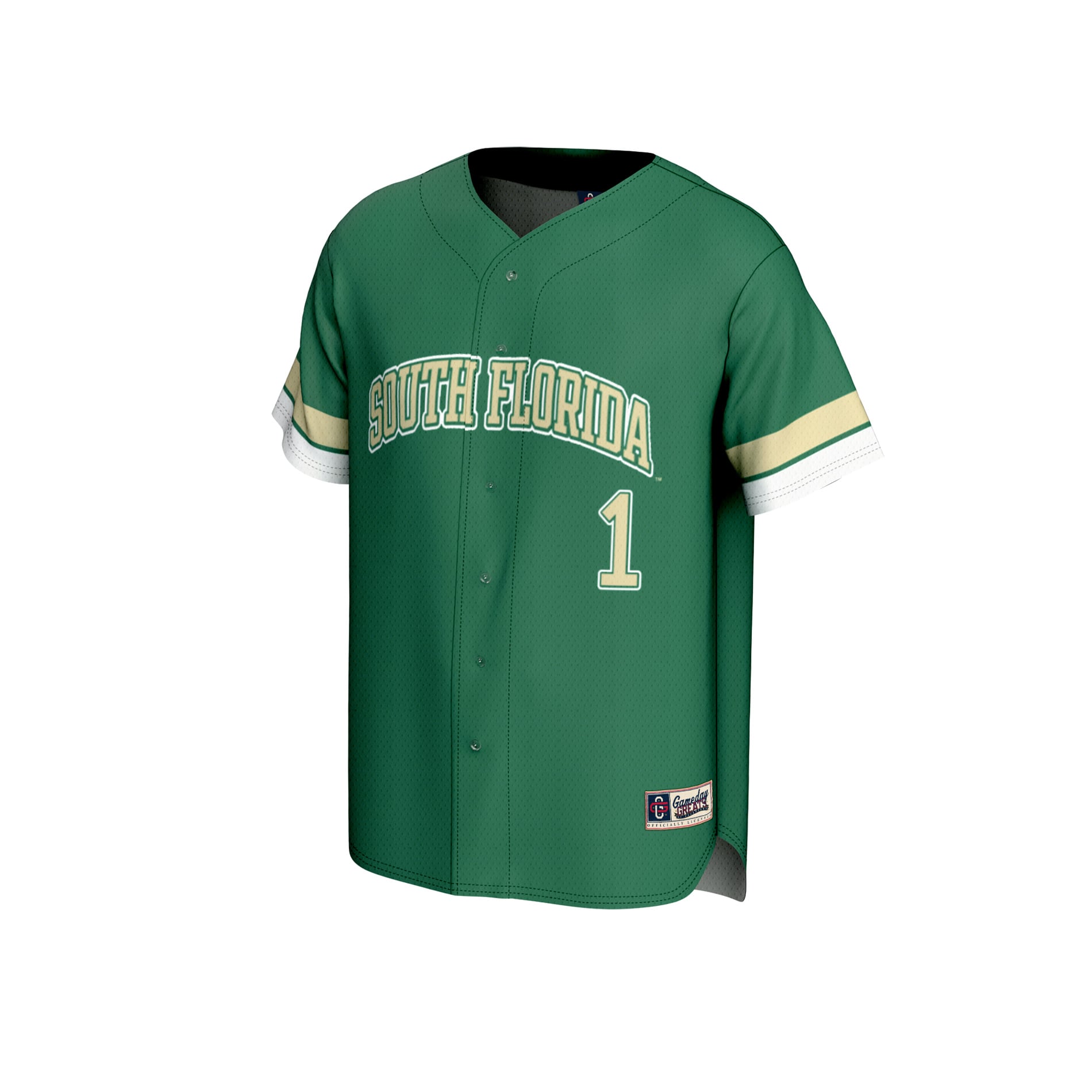 #1 South Florida Bulls GameDay Greats Unisex Collegiate Baseball Fashion Jersey - Green
