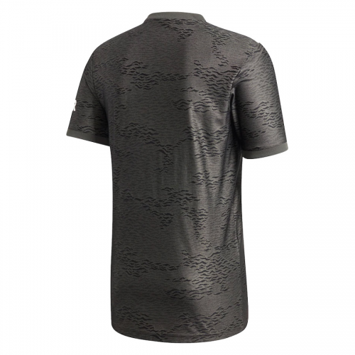 Durable Man Utd Manchester United 20-21 Away Black Soccer Jersey Shirt