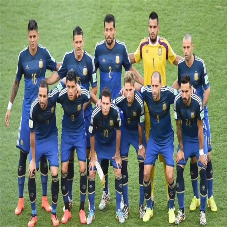 Premium Quality Argentina 2014 World Cup 10 MESSI Away Blue Soccer