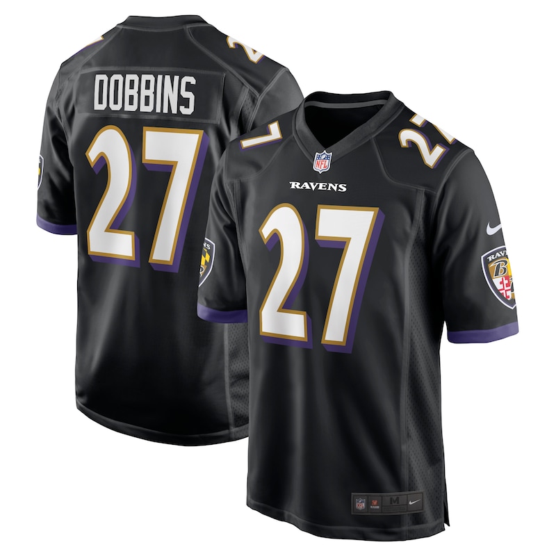 None J.K. Dobbins Baltimore Ravens NFL Team Fan Apparel Game Day Wear