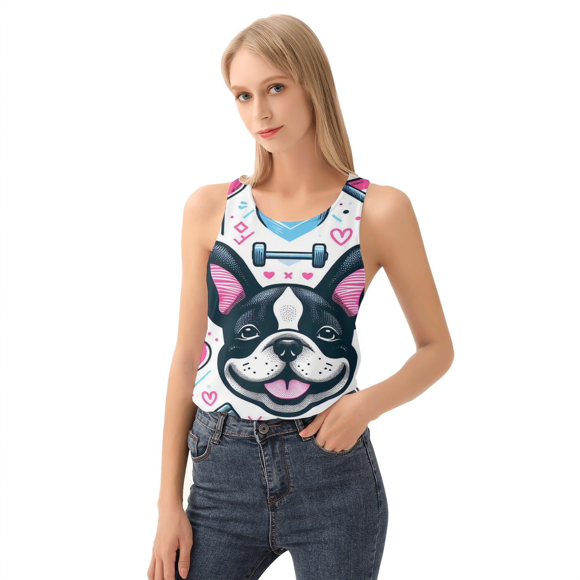 French Bulldog Lover Ivy Women Tank Tops Cute Frenchie Fan Tee