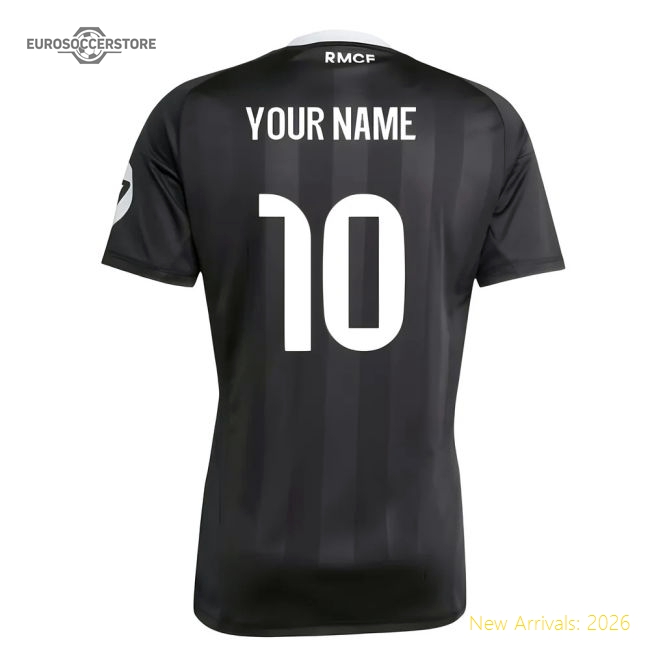 2025-2026 Madrid Real Madrid Third Goalkeeper Shirt (Black) (Your Name)