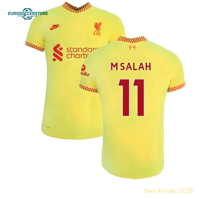 Child-friendly Kids Liverpool M.salah Jersey 2021-2022 Soft-touch