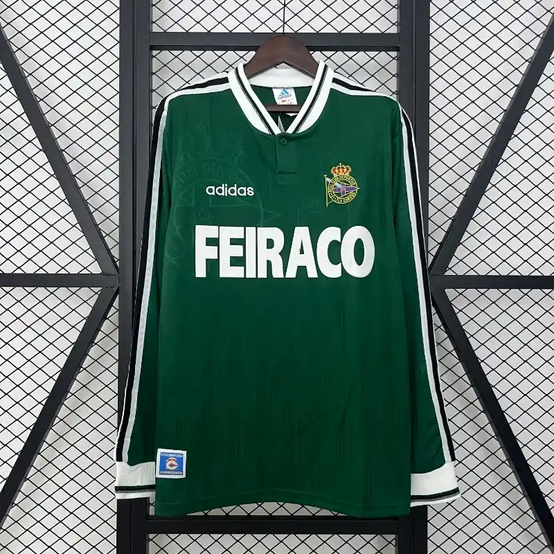 1999-2000 Real Club Deportivo de La Coruña Long Sleeve Jersey retro kit
