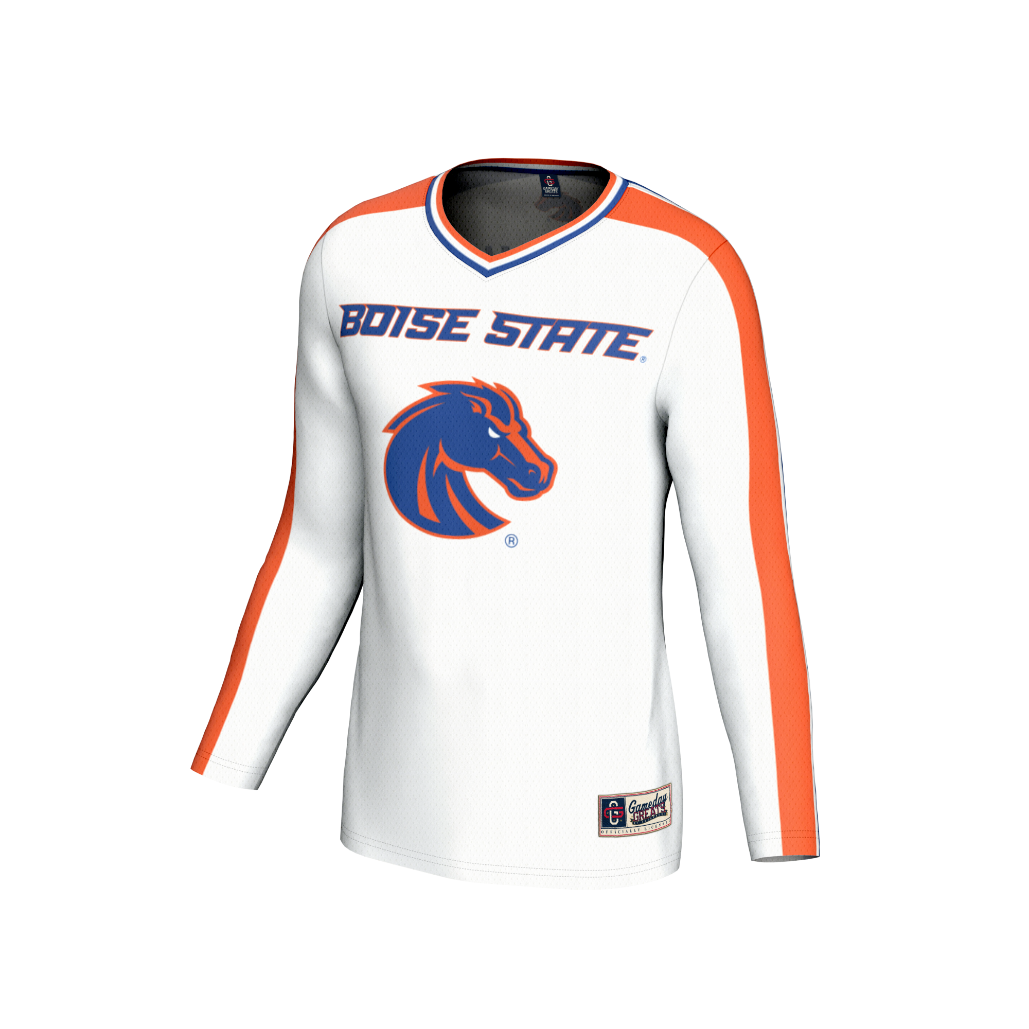 [NJP] Boise State Broncos GameDay Greats Youth NIL Pick-A-Player Collegiate Women's Volleyball Lightweight Fashion Jersey - White