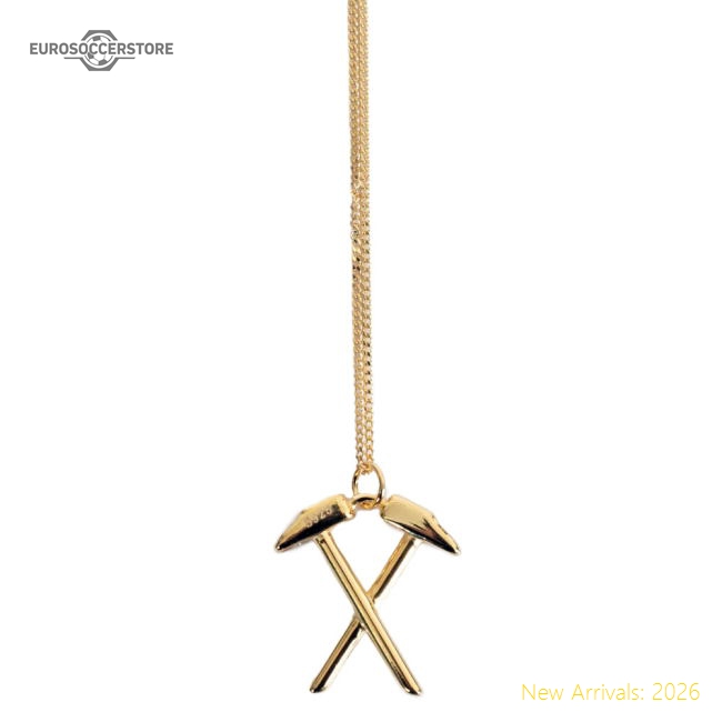 West Ham United Fc 18Ct Gold Plated On Silver Pendant & Chain