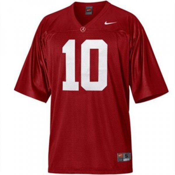Men Alabama Crimson Tide #10 Player Roll Tide Jersey - Discounted