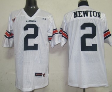Men's None White 2024 comfortable Newton White #2 embroidered Jersey