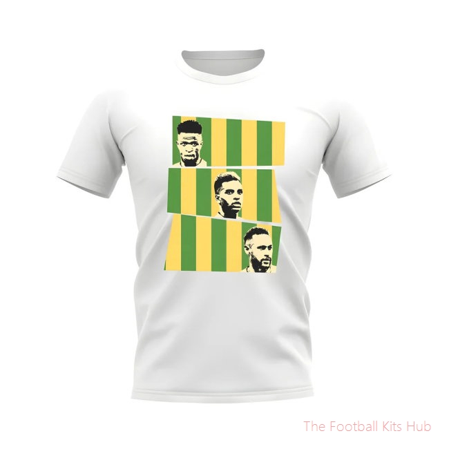 Vini Rodrygo Neymar Brazil T-Shirt (White)
