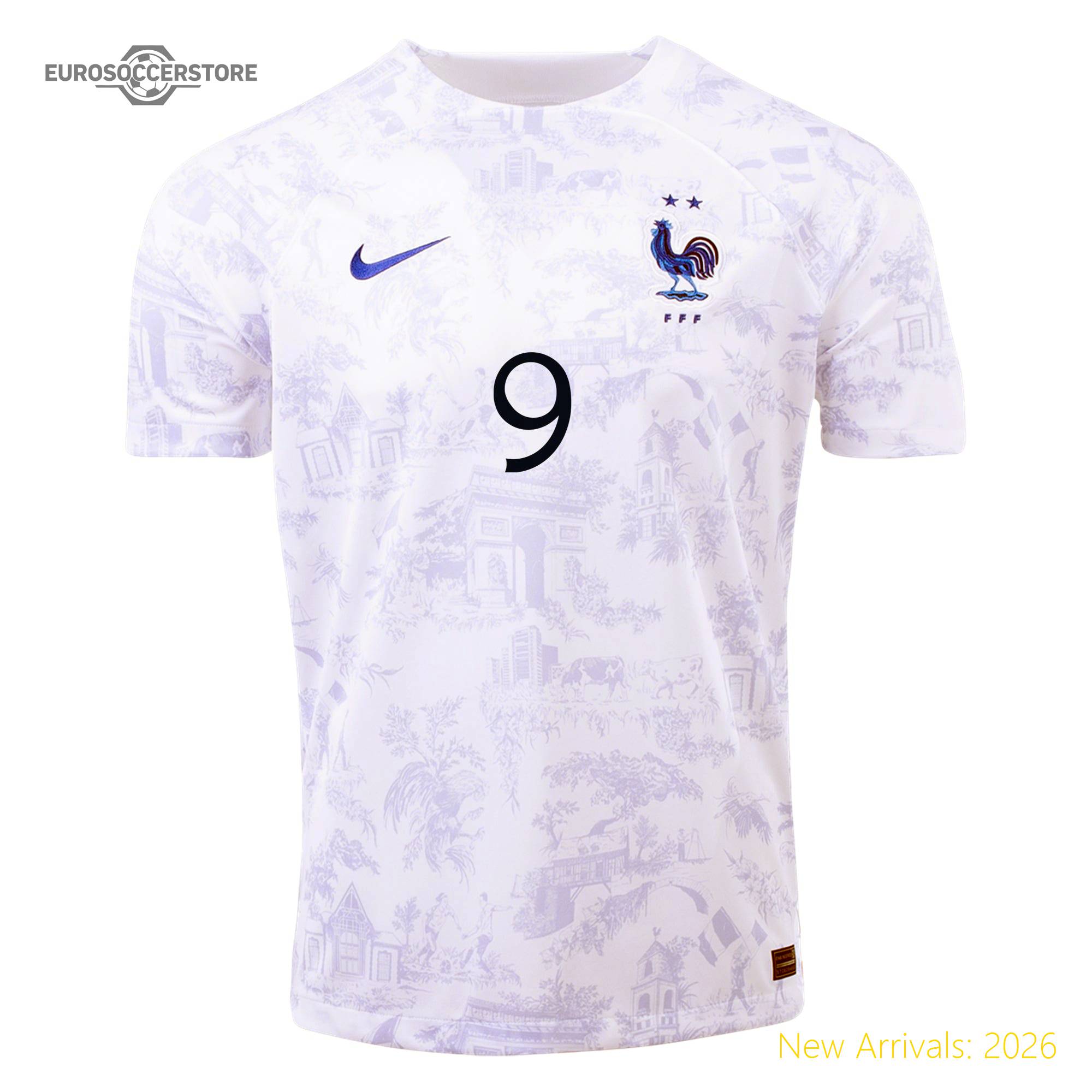 Authentic Replica Men Fra Giroud France Away Away Top-grade Jersey