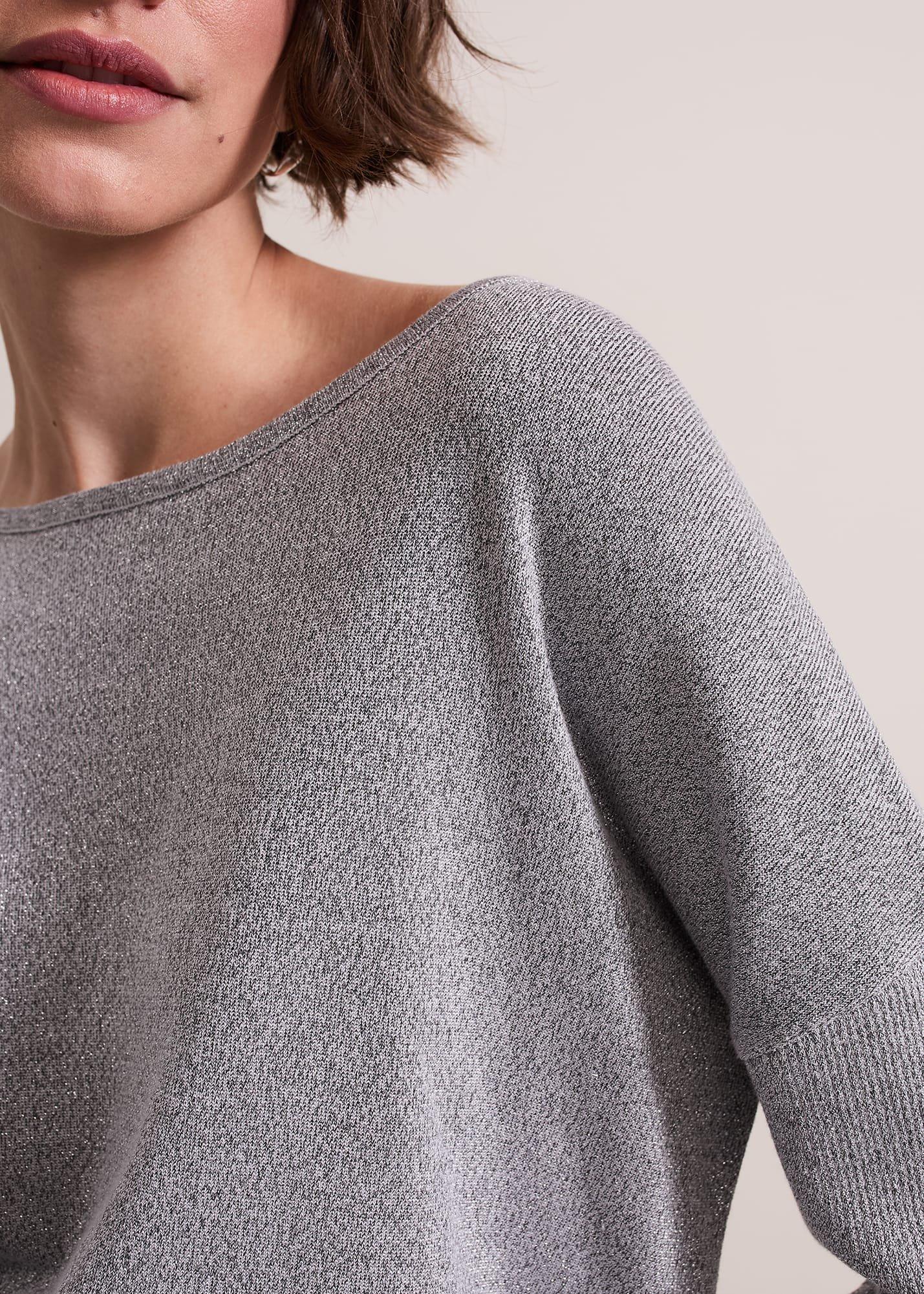 Sofia Silver Shimmer Asymetric Jumper