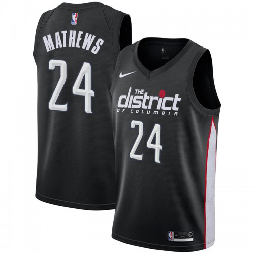 Black Nike Washington Wizards #24 Clippers Jersey - Durable Fabric