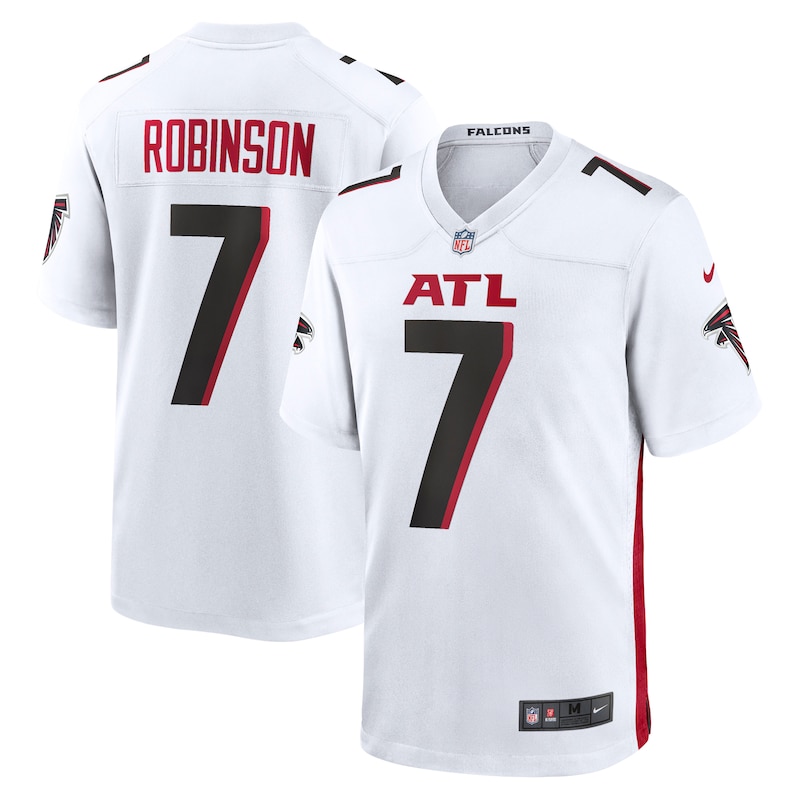 None Bijan Robinson ATL Falcons Championship Official Jersey