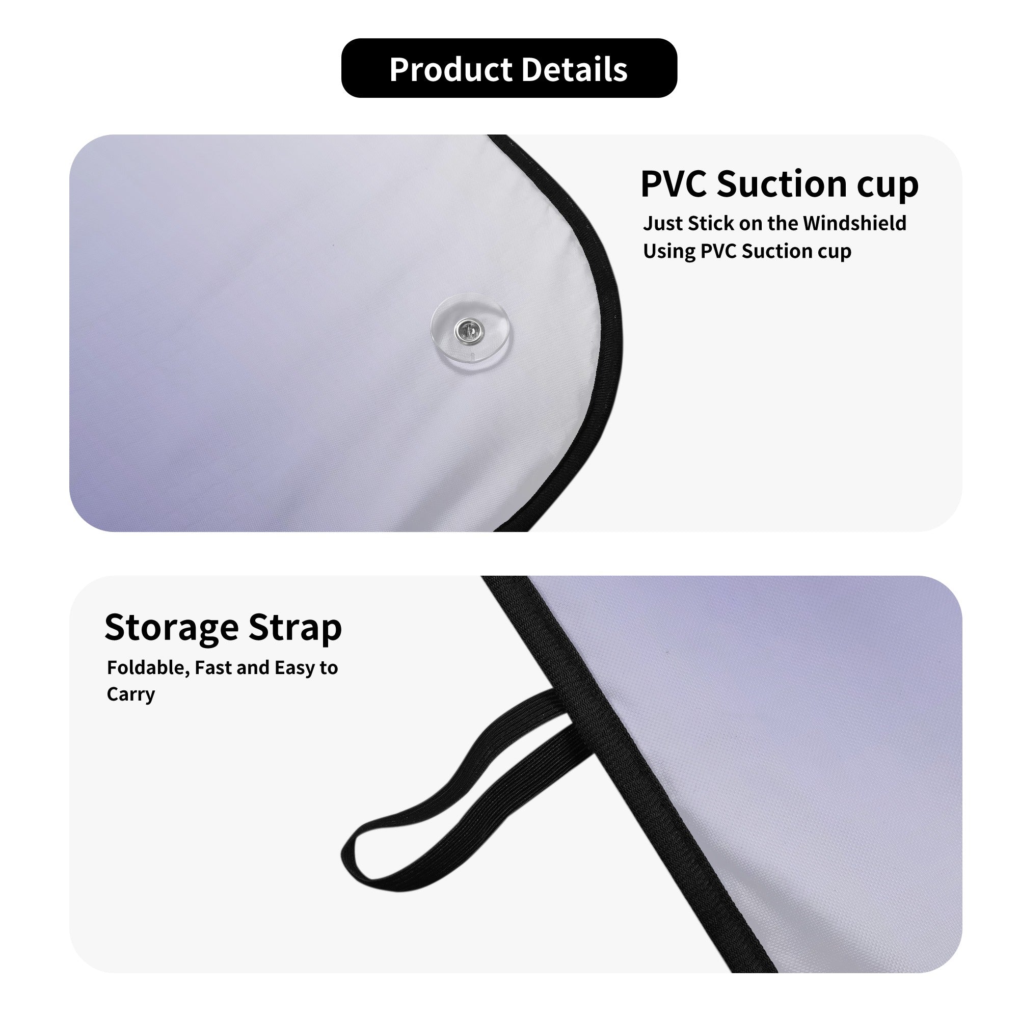 Custom Car Auto Sun Shade with Frenchie's Name - Car Auto Sun Shade