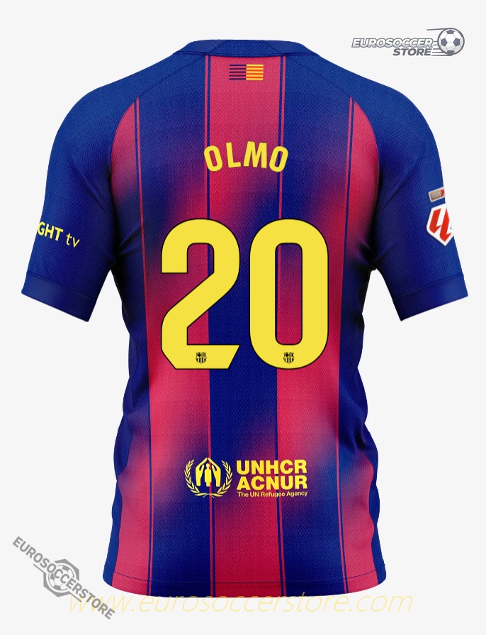 Barcelona Home Jersey 25-26 OLMO 20