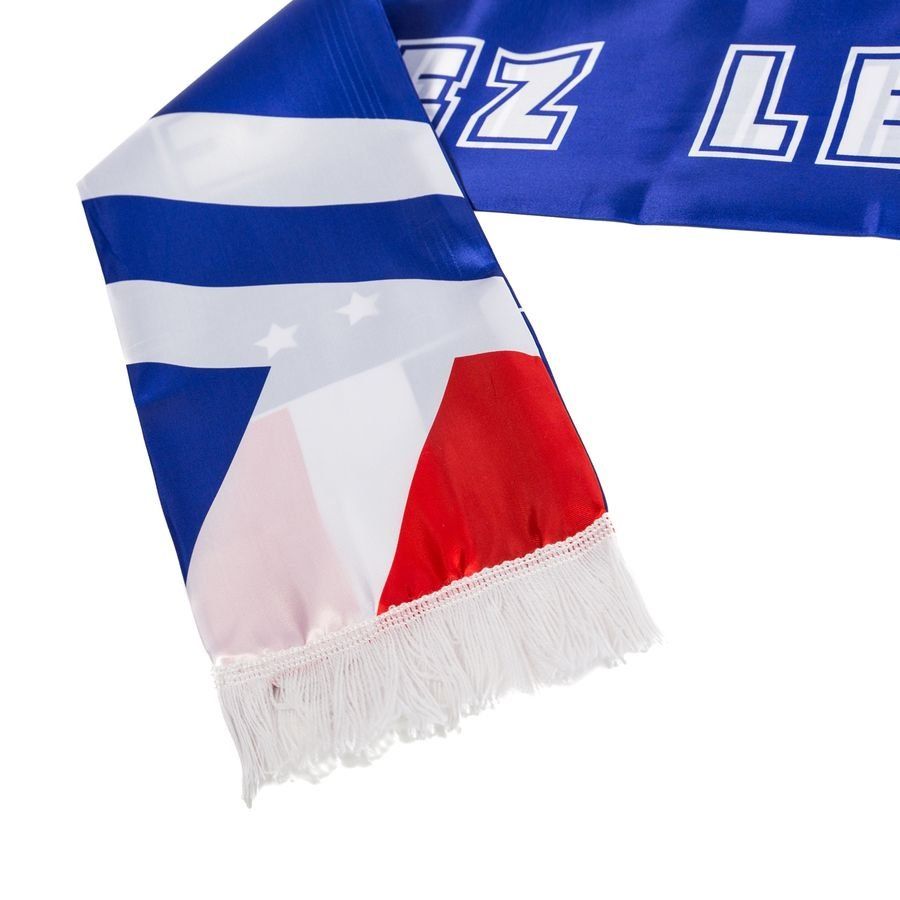 France Satin Scarf Blue/red/pure White For Algeria Football Fans