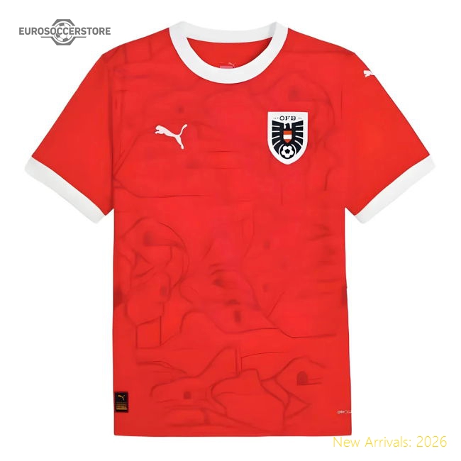 Austria Home Kit 2024-2025 Fan Edition Jersey Stadium Approved