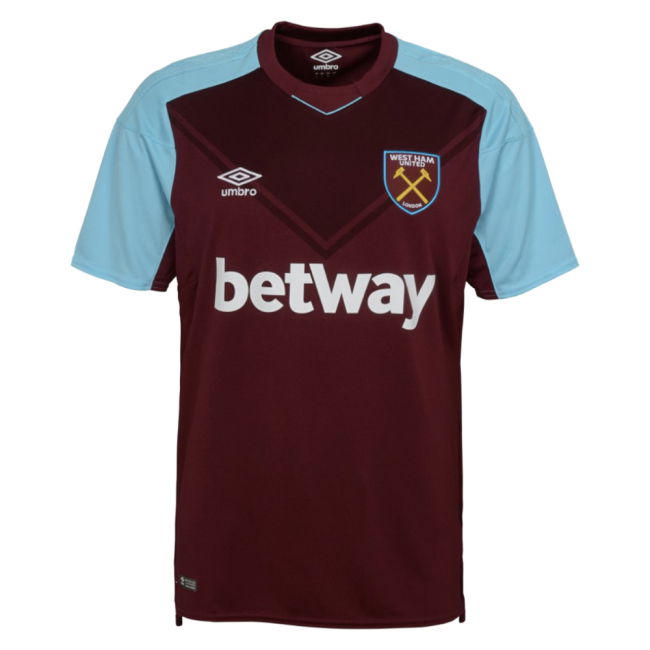 Top-Quality 2017-2018 West Ham Home Shirt (Your Name) Official Merchandise