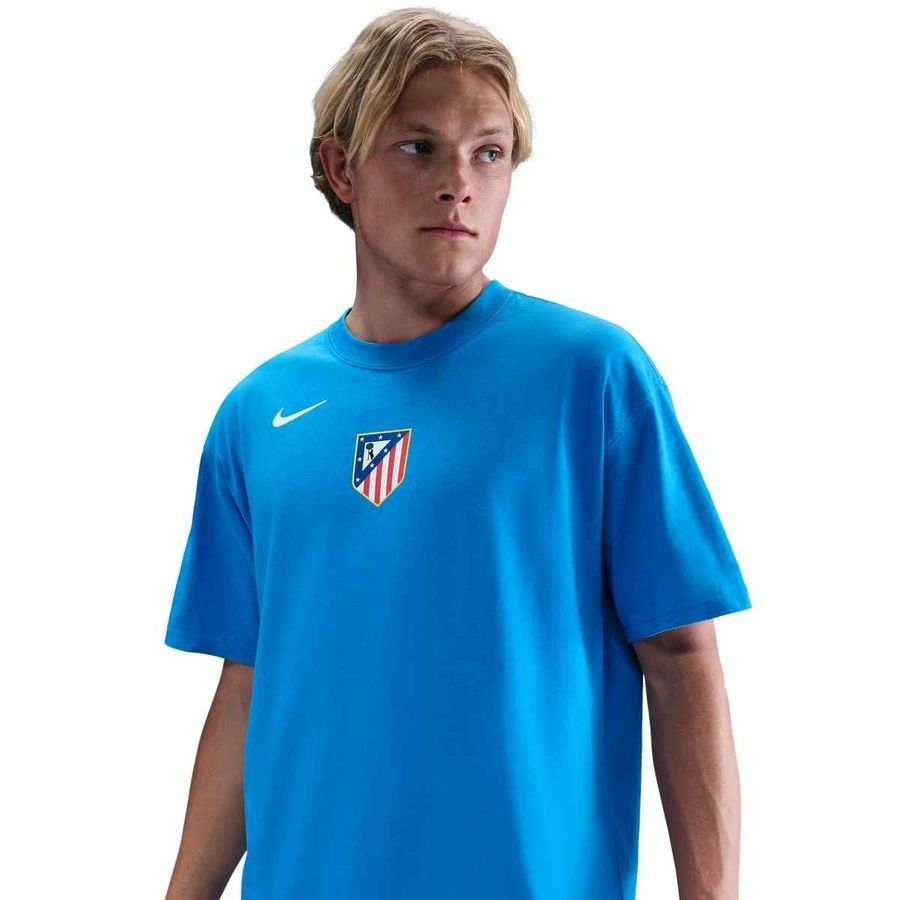 Atletico Madrid T Shirt T90 Remix Photo Blue Adidas National Team Wear