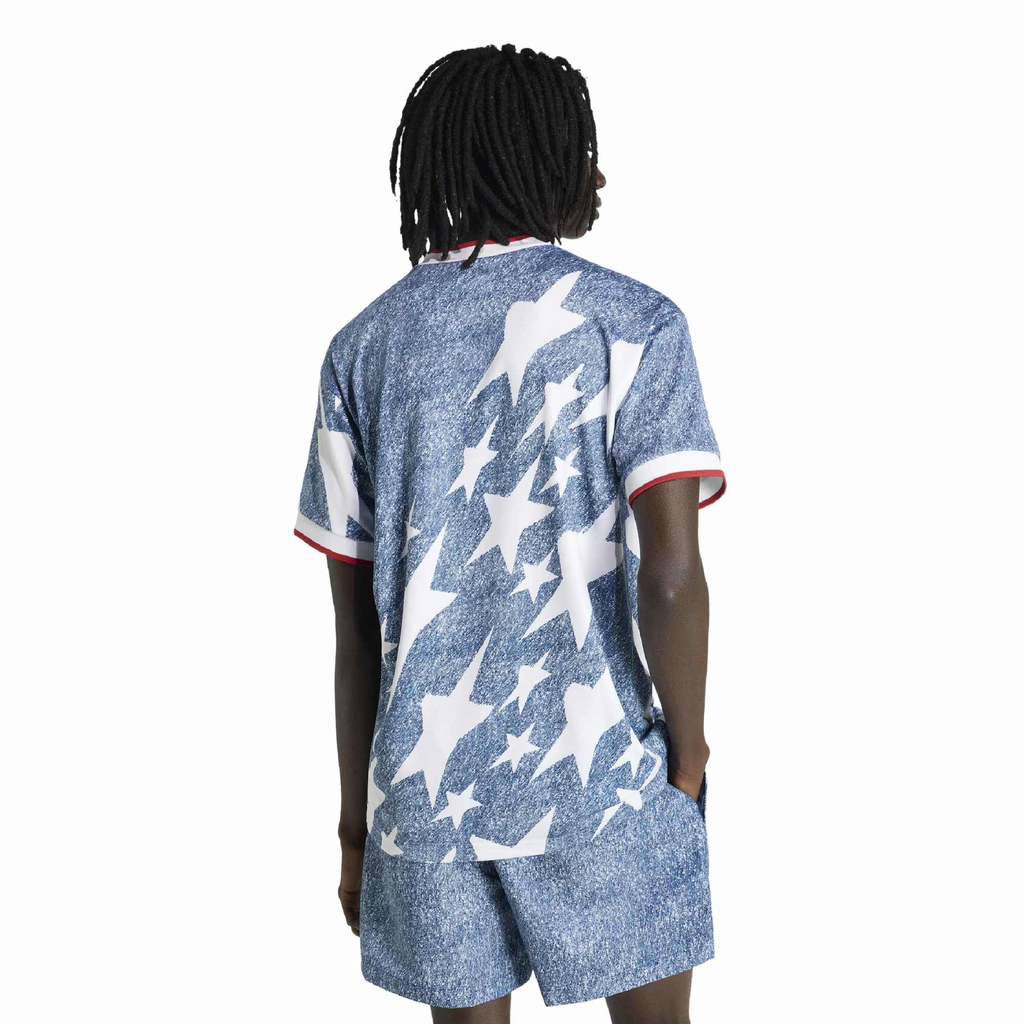 [SJH] USA 1994 Denim Graphic Fashion Jersey - Blue