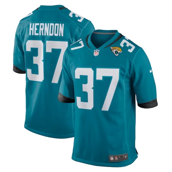 None Tre Herndon Game Jersey - Teal | NFL Player Jersey | NFL Football