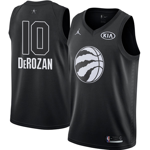 Black Nike Toronto Raptors #10 Clippers Jersey - Breathable Material