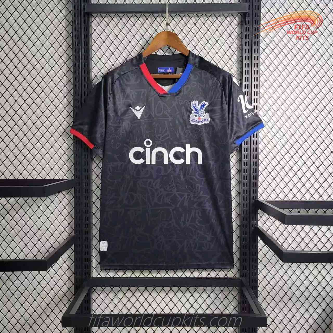 Crystal Palace season 23-24 Heritage Charcoal Football Jersey