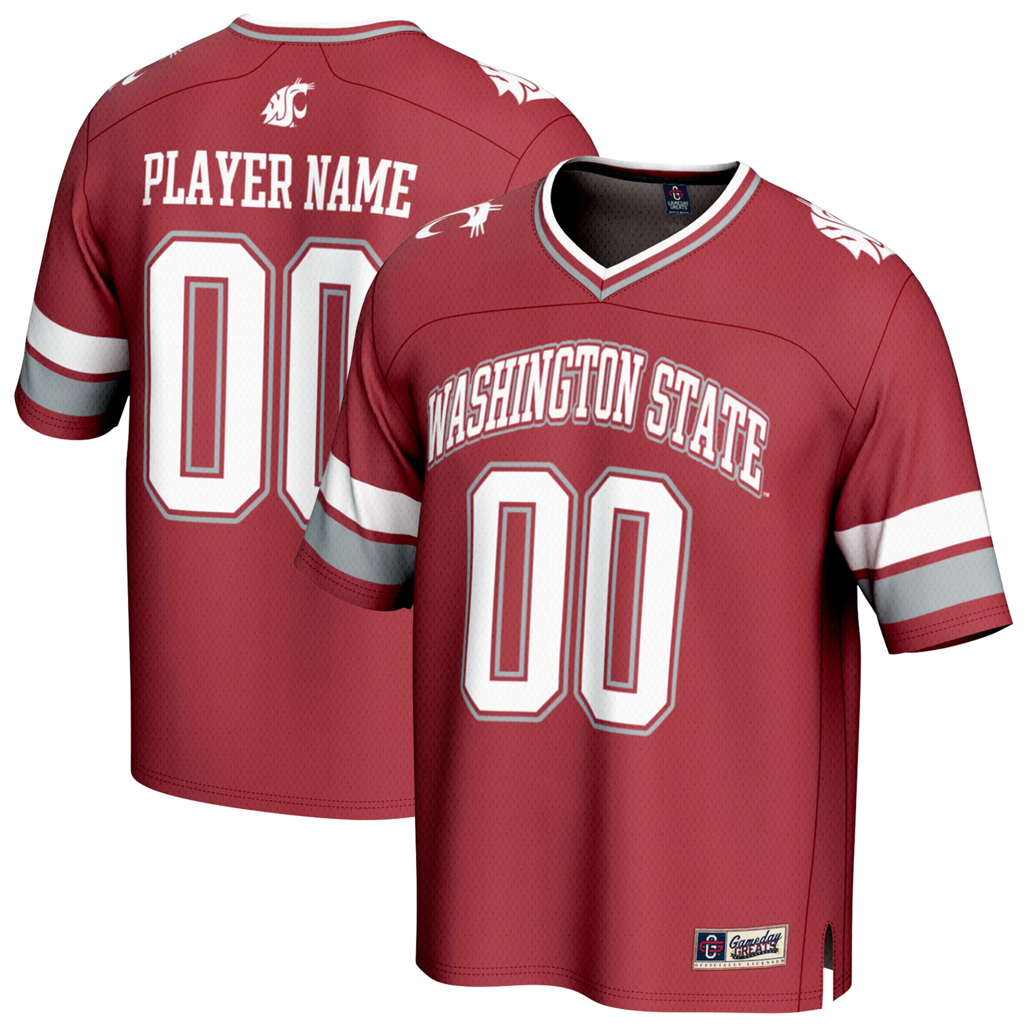 [NJP] Women's Washington State Cougars GameDay Greats NIL Pick-A-Player Football Fashion Jersey - Crimson