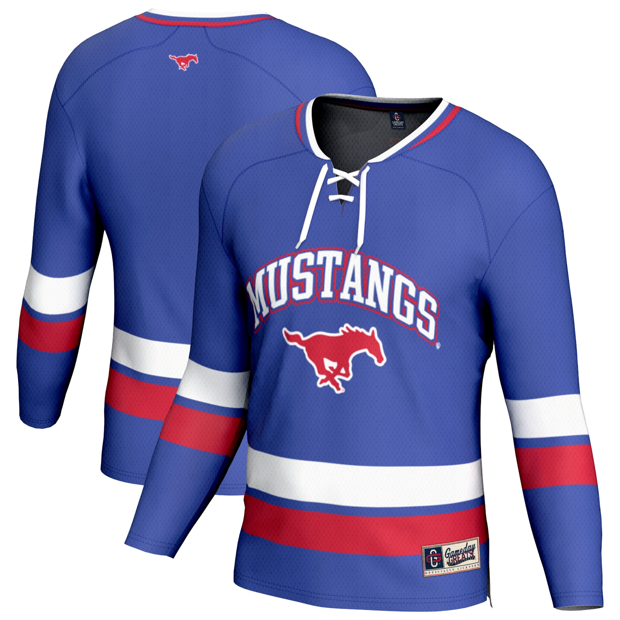 [NJP] SMU Mustangs GameDay Greats Youth Hockey Jersey - Royal