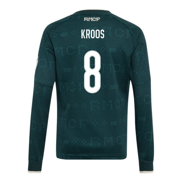 [JED] 2026 2027 Real Madrid Long Sleeve Shirt Away Kit (Kids) (Kroos 8)