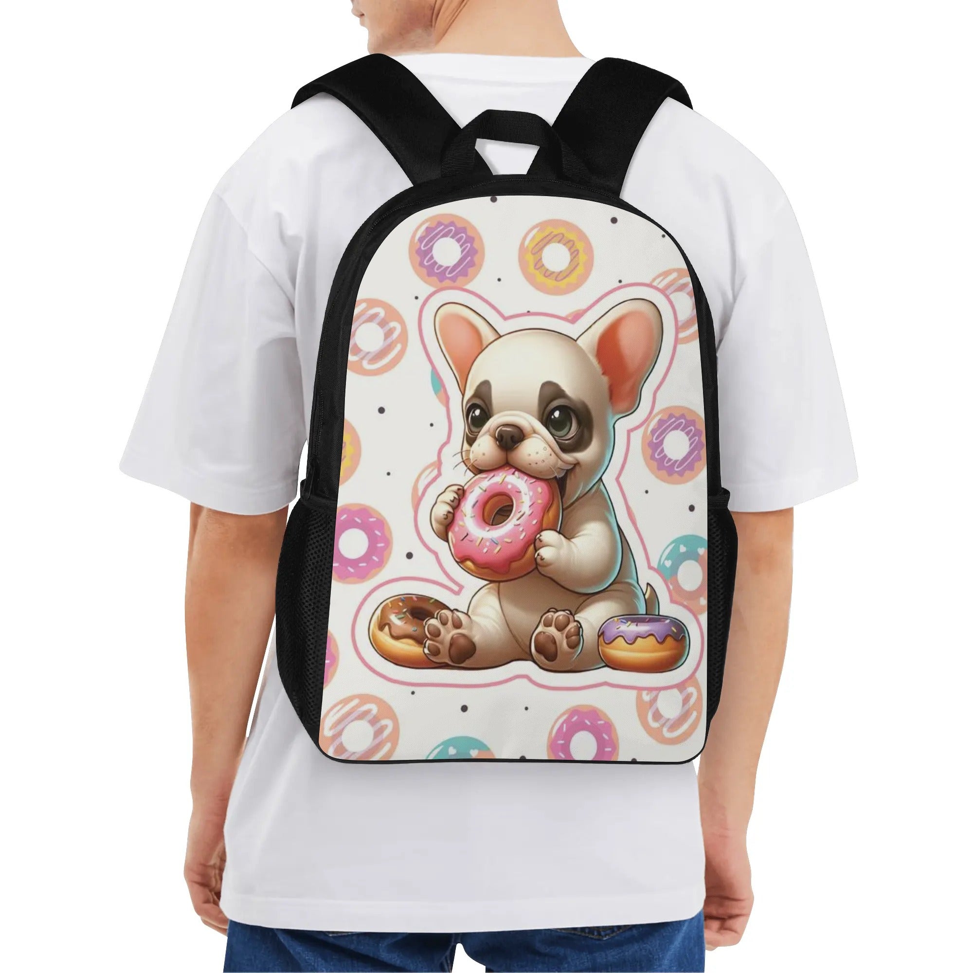 Durable Premium Betty - Bulldog 17 Inch Backpack Indoor Use