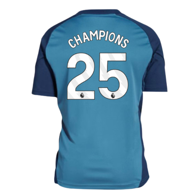 2025-2026 Arsenal Training Shirt (Blanch Blue) - Kids (Champions 25...