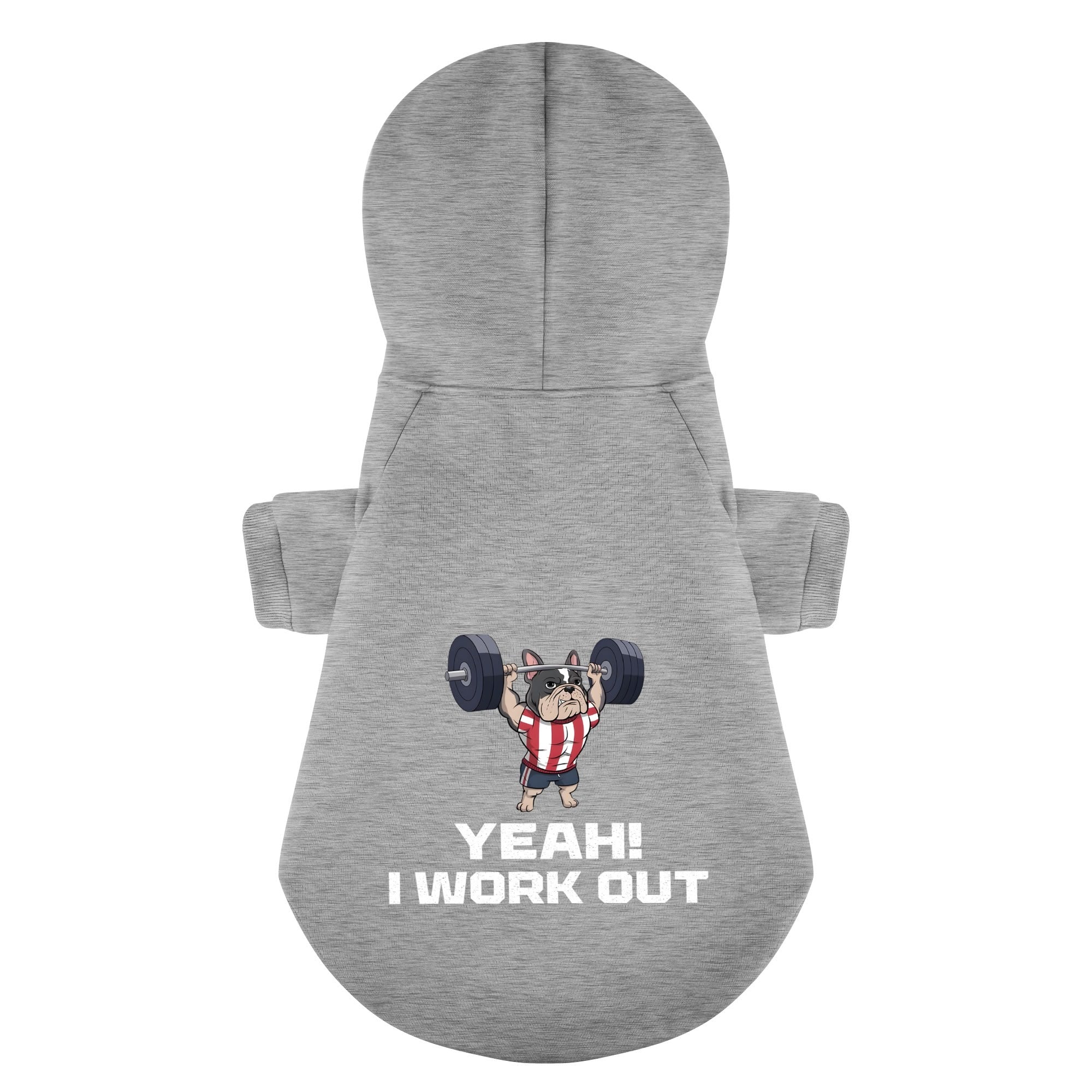 Yeah I Work Out - Casual Personalized French Bulldog Hoodies With Funny Quotes – Stylish, Cozy, And Premium 100% Cotton Indoor Comfort
