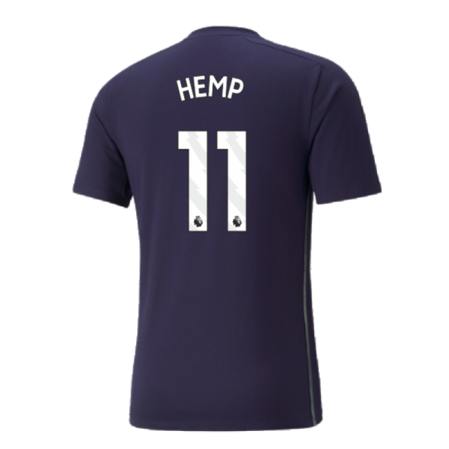 Official Premium 2024-2025 Man City Casuals Tee Navy Hemp 11