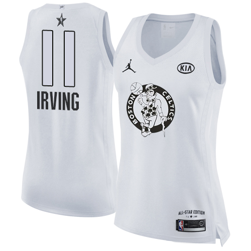CEL Kyrie Irving #11 Authentic 2018 Icon NBA Swingman Jersey White