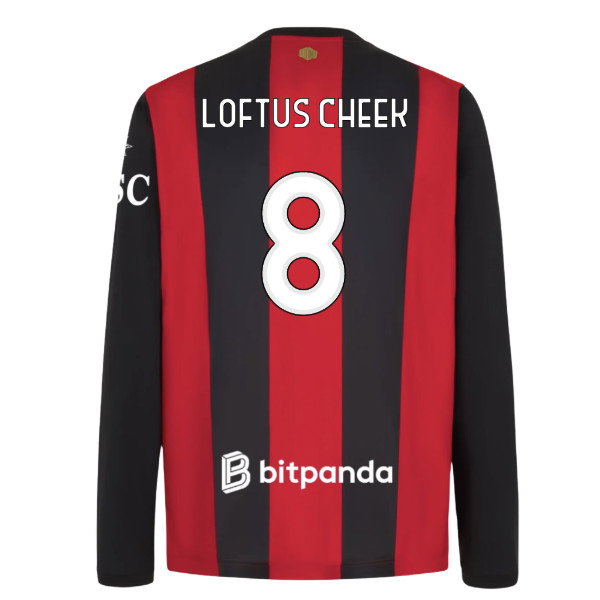 [JED] 2026-2027 AC Milan Long Sleeve Home Shirt (Loftus Cheek 8)
