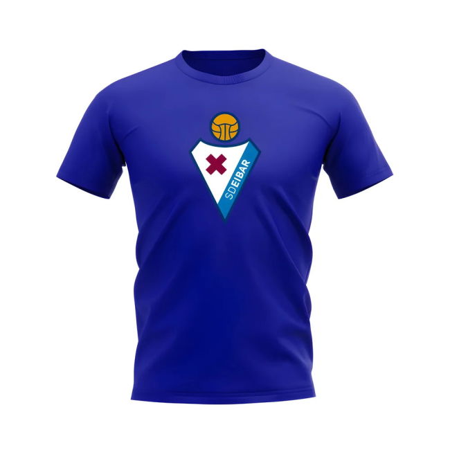 Eibar Badge T-Shirt (Royal Blue) - Fan Favorite - Your Name & Number