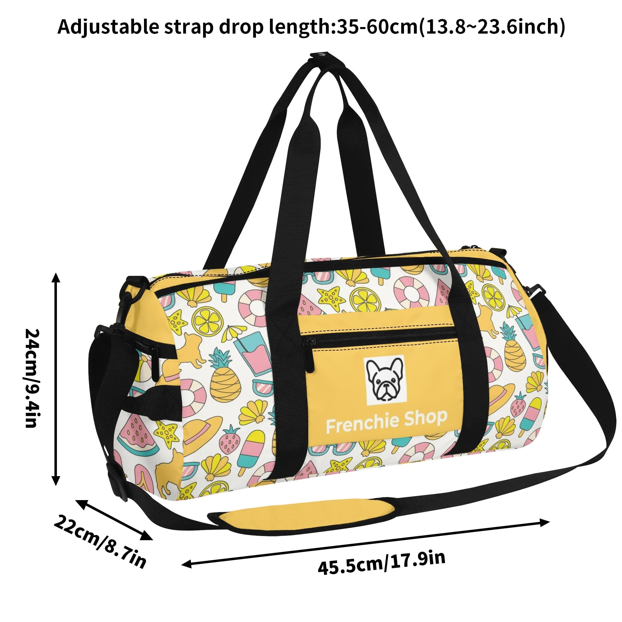 French Bulldog Bailey Gym Bag For Frenchie Lovers Frenchie Pet Item