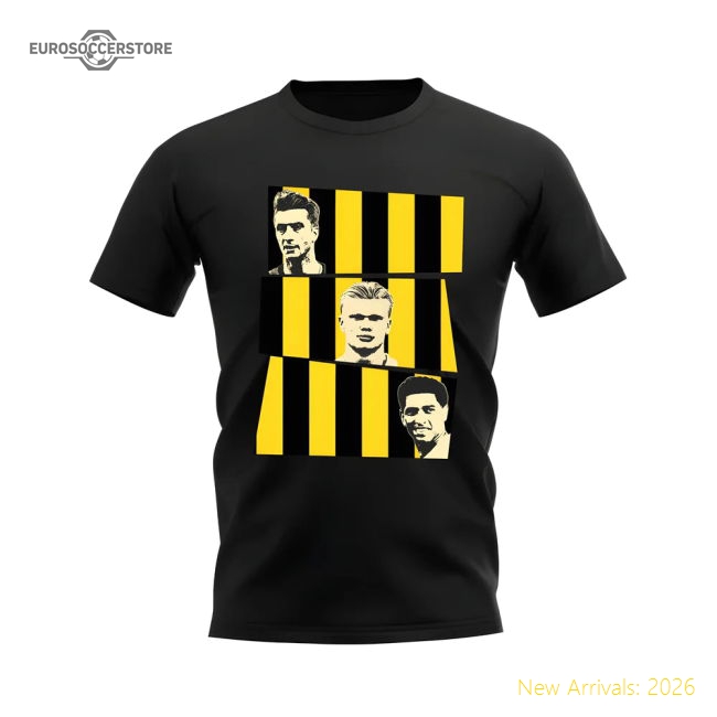 Premium Reus Haaland Bellingham Borussia Dortmund Trio Fan T-shirt