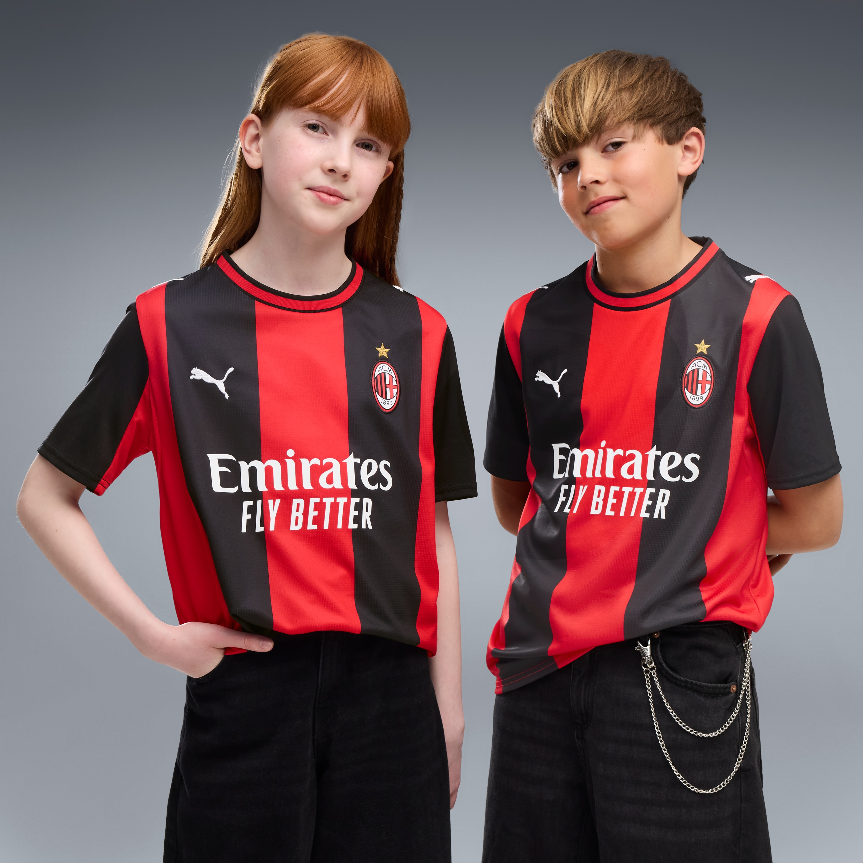 [SJH] AC Milan Youth 2026/27 Home Replica Jersey - Black/Red