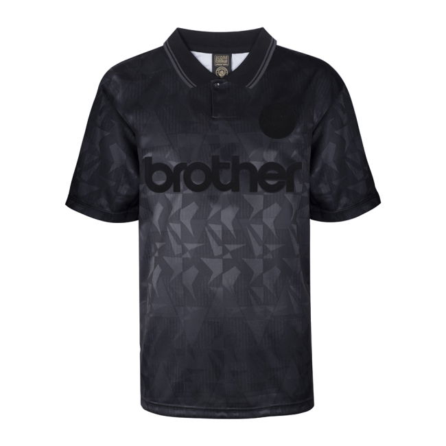 Man City 1990 Blackout Retro Shirt (TOURE YAYA 42)