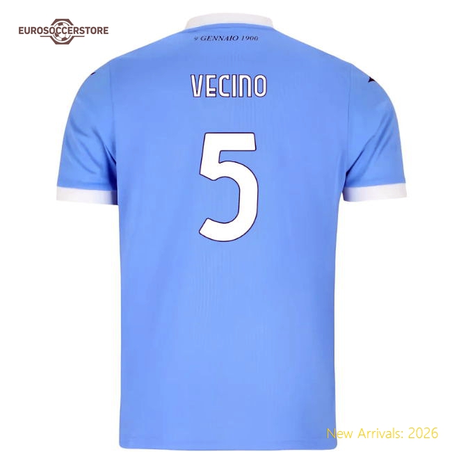 2025-2026 Lazio Home Shirt (Kids) (Vecino 5)