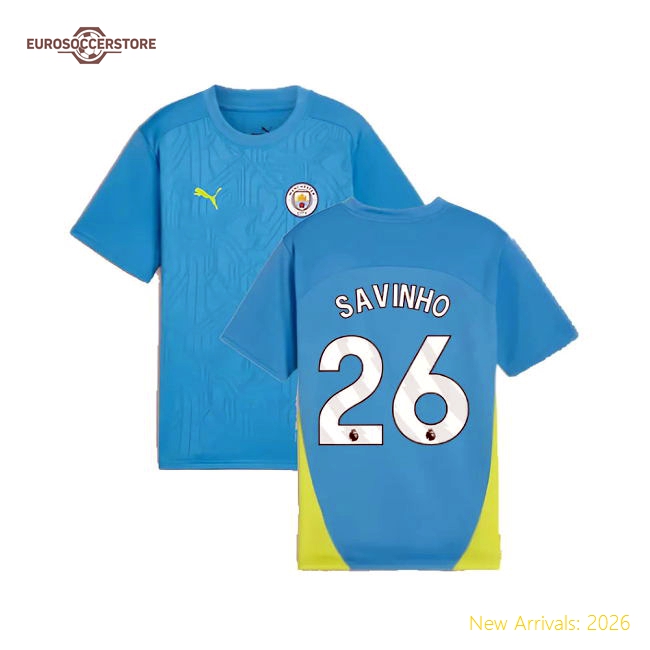Kid-approved Kids Man City Savinho Jersey 2024-2025 Lightweight