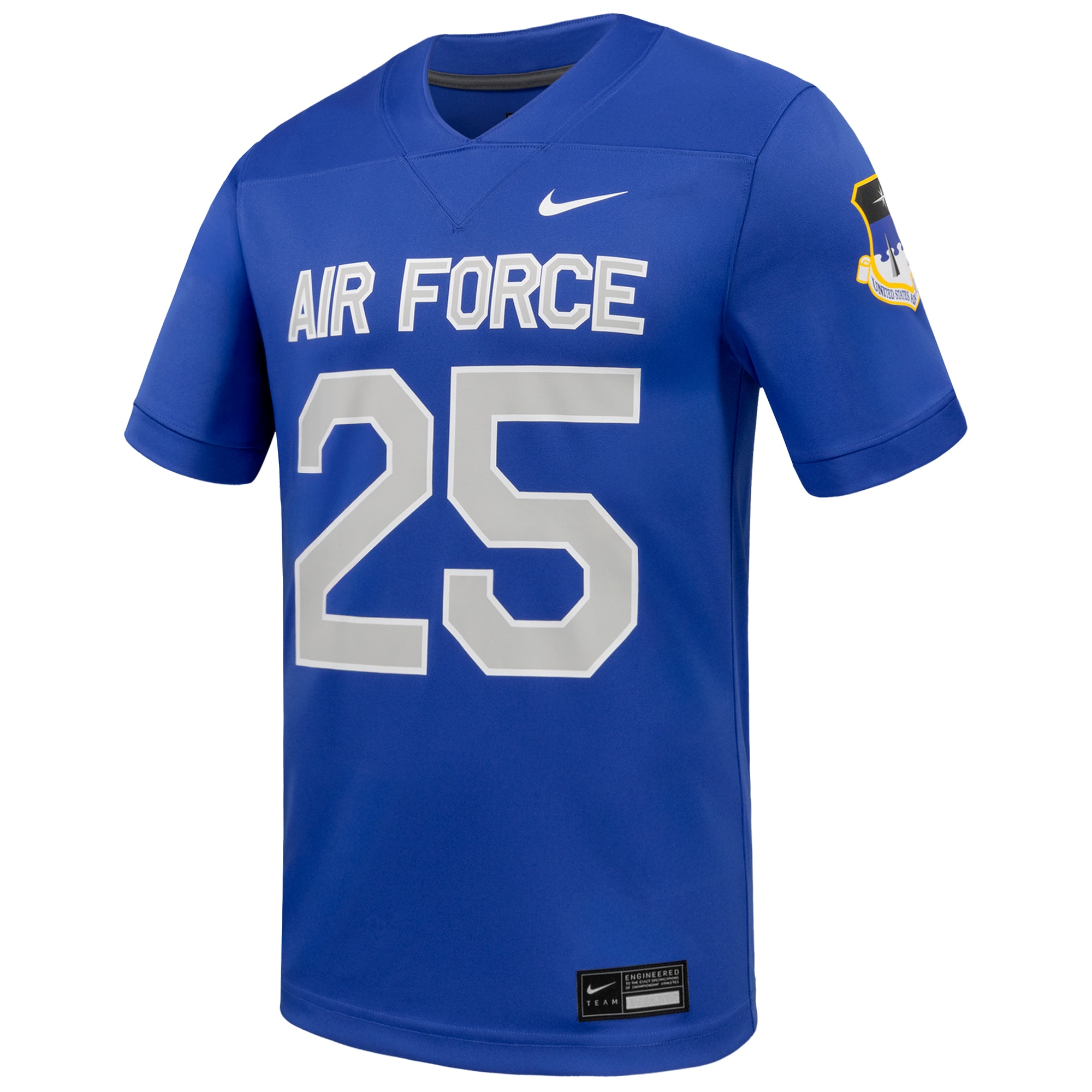 #25 Air Force Falcons Game Football Jersey - Royal