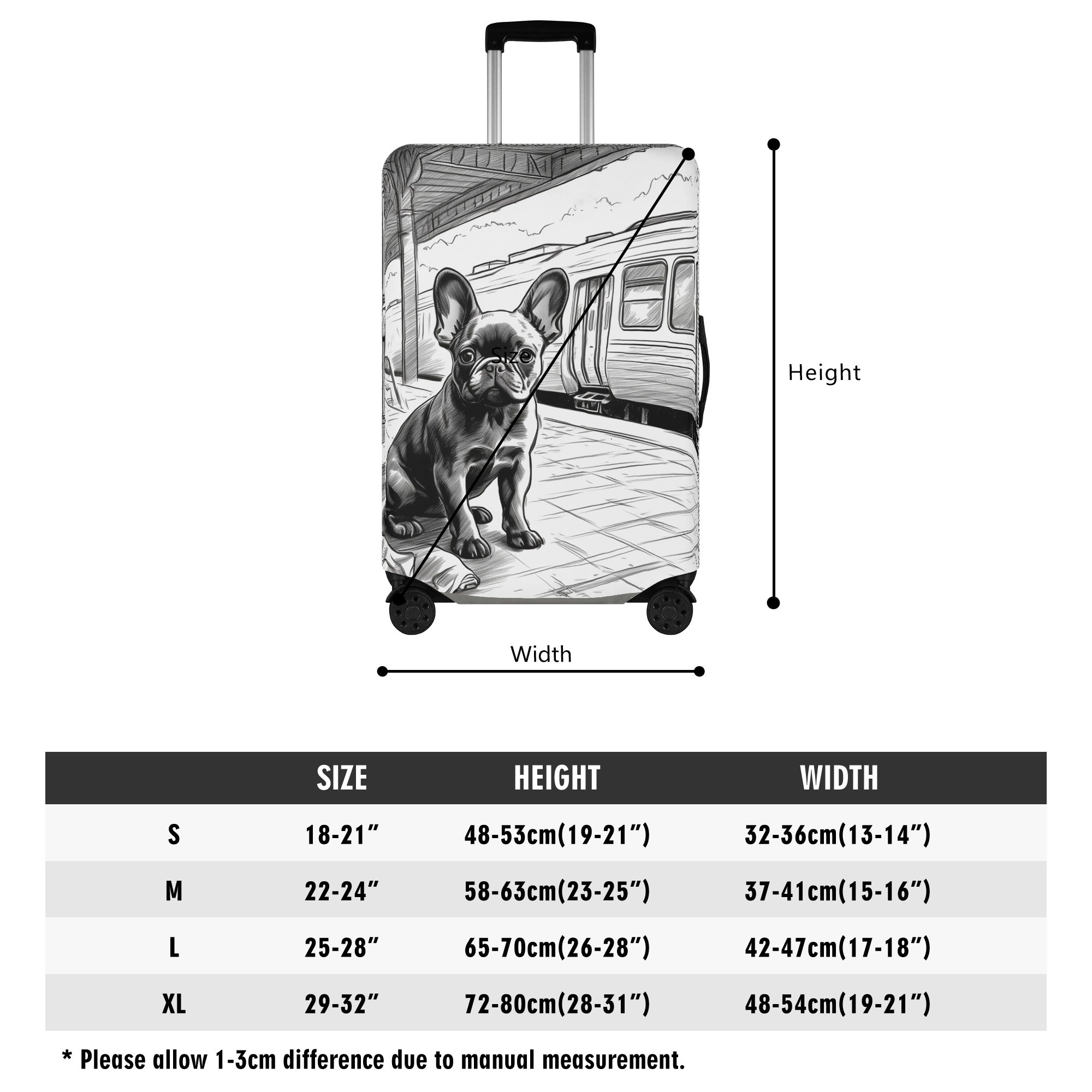 French Bulldog Dixie Luggage Cover Practical Pet Supply