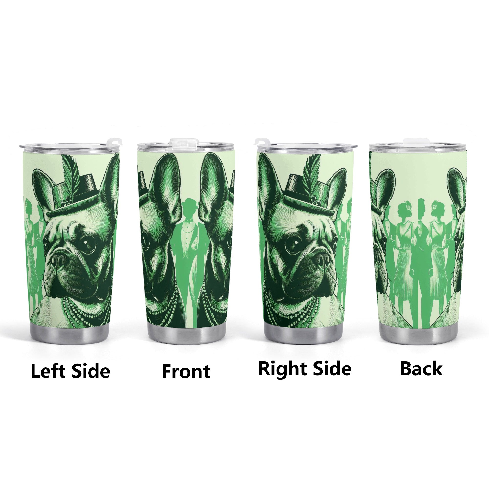 Frenchie Bulldog Non-slip Gracie - Durable Tumbler Indoor Use